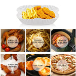 HASTHIP Air Fryer Paper Sheets for Baking and Cooking with 50pcs 6.3 in Liners | Oil Proof Parchment Paper