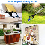 HASTHIP Litter Picker for Rubbish Pick Up featuring Dual Claw Anti Slip Grip 80cm Aluminum Alloy | 2PCS