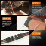 HASTHIP Wire Crimping Tool Set with 1550pcs Connectors featuring Ratchet Design and Ergonomic Handle