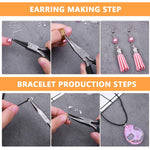 Jewelry Making Tools with Portable case, DIY Work Materials Kit with Complete Set of Jewellery Making Tools for Earings Necklace etc