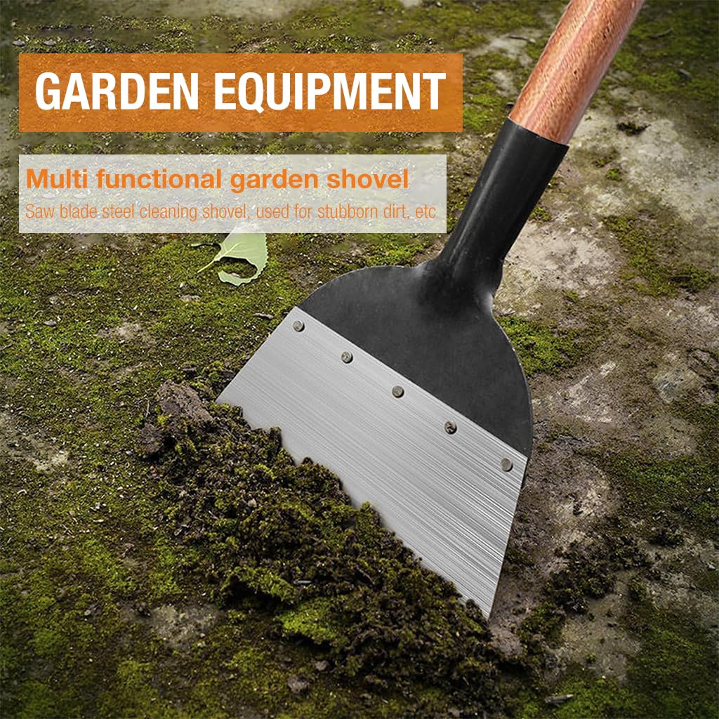 HASTHIP® Heavy Duty Hand Weeder for Weed Removal, Clean Up Animal Waste, Large Metal Shovel Scraper, Mud Remove Tool, Gardening Tools for Home Garden(Without Handle)