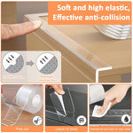 HASTHIP Edge Protector Strip for Furniture with 2M Clear Self Adhesive Nano Silicone | Baby Proofing