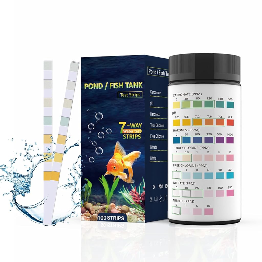 HASTHIP® 7 in 1 Aquarium Test Kit Freshwater Saltwater