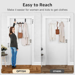 HASTHIP® Over The Door Hooks, Door Hanger Hook, Towel Rack for Bathroom, Door Towel Hanger for Hanging Clothes Hat (Black, 1 Pack)