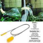 HASTHIP® Kit de Herramientas Aquascaping 7 en 1,Acero Inoxidable para Tanques de Peces,Pinzas Tijeras Espátula Cepillo Limpieza y Red para Plantas Acuáticas y Decoración Acuario
