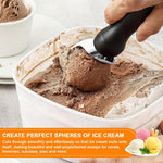 HASTHIP Ice Cream Scoop for Gelato and Cookie Dough with Anti Slip Handle and Flat Head