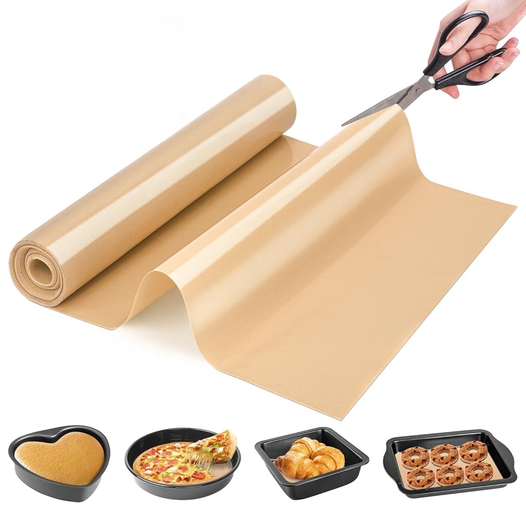 HASTHIP® Tapete de Silicona para Hornear - Antiadherente, Reutilizable, Resistente al Calor, Protector de Encimera Antideslizante para Amasar y Repostería