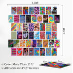 HASTHIP Postcard Wall Art Set for Room Decoration with 50 Sheets 4x6 in Matte Print | Minimalist Modern Aesthetic Decor