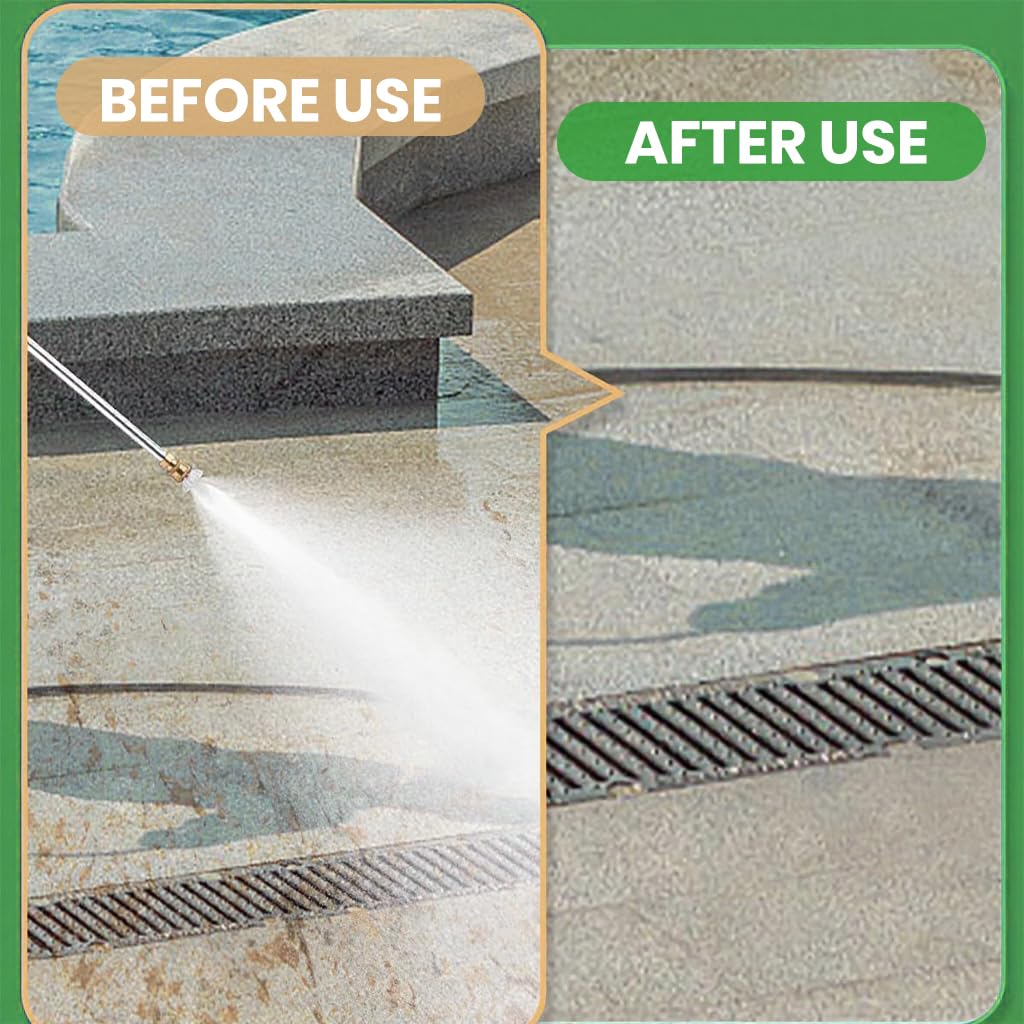 HASTHIP Water Sprayer Gun for Gardening and Car Washing with 2 Nozzles | Aluminum Alloy Body