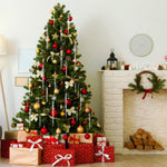 HASTHIP Christmas Tree Decorations 24 Pcs Icicle Ornament Set with Resin Spiral Design for Home and Party Decor