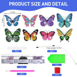 HASTHIP® Diamond Painting Kit, 18x12x2cm Butterfly Diamond Painting Kits, 5D Diamond Painting Kit for Adults & Kids, Suitable for Flower Pots, Green Pots, Home Leisure and Wall Decoration