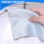 HASTHIP Kitchen Dish Cloth for Wet and Dry Cleaning with Streak-Free Polyester | Pack of 10 25x25cm Reusable Cloths
