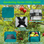 HASTHIP Gardening Apron for Outdoor and Craft Use with Dual Front Pockets and Adjustable Tie‑Back | Waterproof Oxford Cloth Utility Design