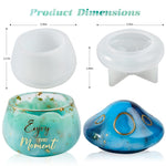 HASTHIP Resin Molds Mushroom Jars for DIY Epoxy Crafts featuring 2 Parts and 9.38 oz Capacity