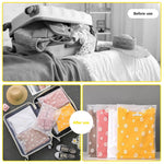 HASTHIP Clothing Storage Bags for Travel and Home with Zip Lock | 10 Pcs Matte PEVA Daisy Print