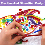 HASTHIP Paper Quilling Art Patterns for DIY Crafting with 20 A4 Templates | 300g Hard Paper