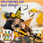 HASTHIP Halloween Treat Bags for Party Favors with Bunny Ear Closure 50Pcs 14x23cm EVA