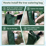 HASTHIP Tree Watering Dropper Bag for Trees and Shrubs featuring 75L Capacity and PE UV‑Resistant Material | Slow Release Hydration System