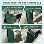 90L Tree Watering Bag, PE Wear-resistant Slow Release Watering Bag for Newly Planted Trees and Shrubs, Splicable Plant Life Support Water Bag