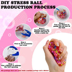 HASTHIP DIY Squishy Making Kit for Kids with 5 Silicone Molds & Coloring Pigments | Fun Craft Toy Set