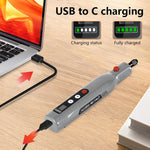 HASTHIP Mini Cordless Rotary Tool Kit for Sanding and Engraving with 39 Accessories | 2000mAh Battery and LED Light