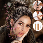 HASTHIP Dreadlock Crochet Hook Set for Hairstyling with 13.8cm Needles and Bamboo Handle