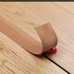 HASTHIP Floor Transition Strip for Joining Floor Gaps with Self Adhesive PVC 47.2 x 1.57 in Wood Color | Easy Trim Fit