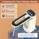 HASTHIP Automatic Water Dispenser Pump for 20 Litre Bottle with 3 Modes and Foldable Spout | USB Rechargeable 1200 mAh Battery