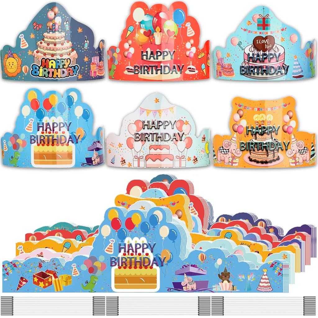 HASTHIP® 12Pcs Birthday Party Crown