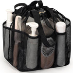 HASTHIP Mesh Shower Caddy for College Dorm and Gym Use with 8 Pockets Quick Dry Nylon | Hanging Toiletry Bag for Travel