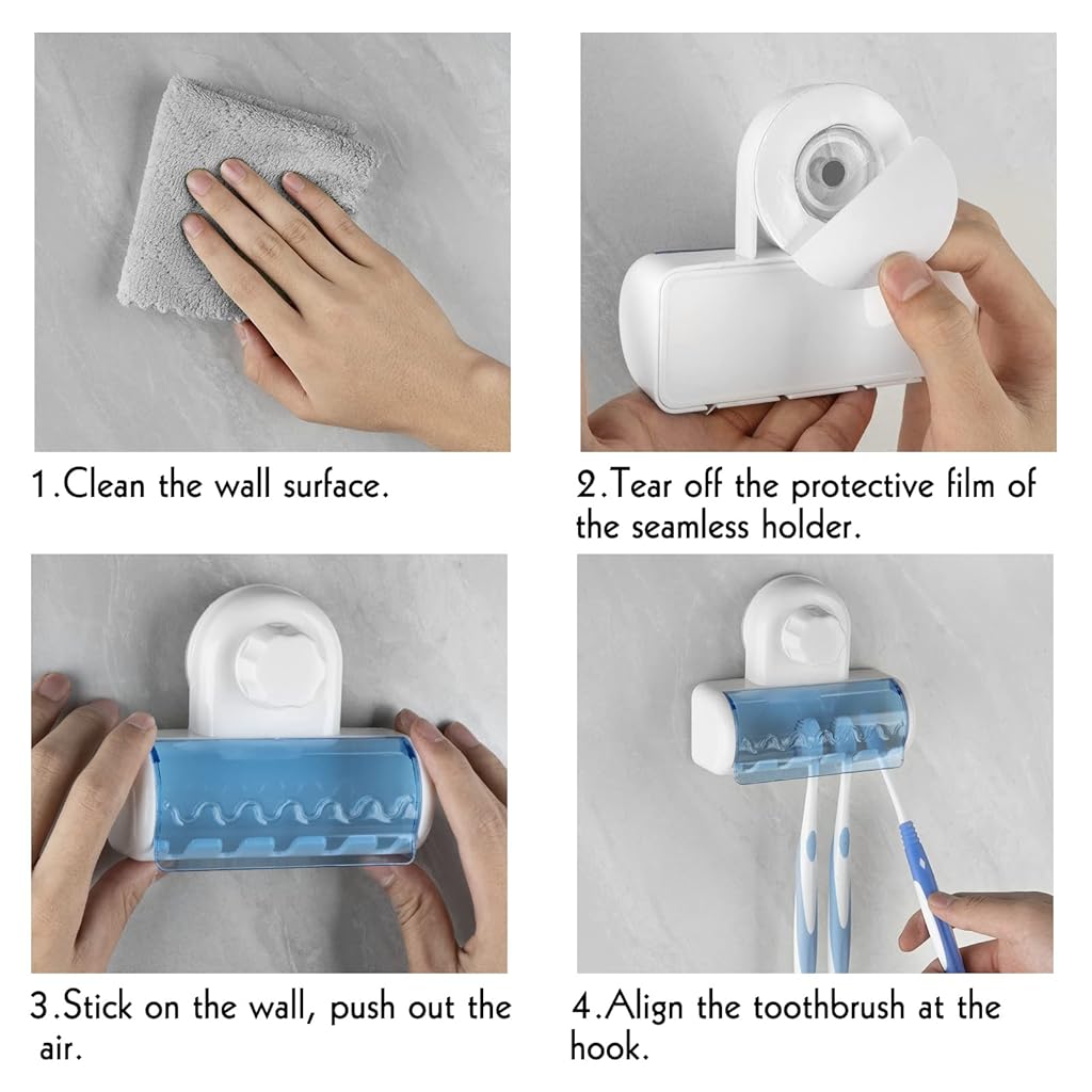 HASTHIP® 1 PCS Self Adhesive Toothbrush Holde