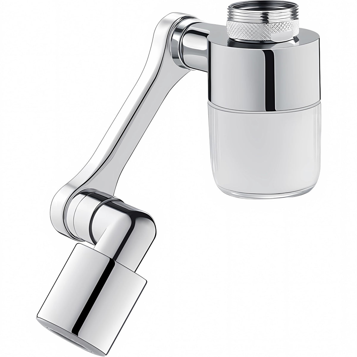 HASTHIP® Kitchen Faucet Extender with Filter, 360° Swivel Faucet Attachment, Universal Tap Water Filter, Clear Filtration Core Design, Splash-Proof Faucet Aerator for Kitchen, Bathroom
