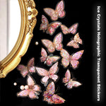 HASTHIP Butterfly Stickers Set for Scrapbooking and Journals with 80 Pieces | Holographic Waterproof TPE Design