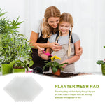 HASTHIP Flower Pot Hole Mesh Pad for Indoor and Outdoor Plants with 50pcs 10cm Polyester Screen | Prevents Soil Leakage and Promotes Root Health