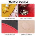 HASTHIP Car Key Case for Cute Key Storage with Pull Out Design and PU Leather | 4 PCS Set