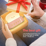 HASTHIP® Kawaii Desk Lamp Cute Toaster LED Light,Rechargeable Portable Night Light with Timer,Eye-Caring Dimmable Table Lamp Bedroom Decor Gift for Kids Girls Teens Reading Study