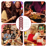 HASTHIP Wine Glass Spinner Game for Party Gatherings with 6Pcs Base-Attached Wheels | Fun Ice-Breaking Drinking Game for Adults