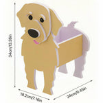 HASTHIP Dog Planter for Indoor and Outdoor Decoration with DIY Assembly | 24.5x13.5x18.5 cm PVC Golden Retriever Pot
