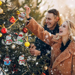 HASTHIP Christmas Diamond Painting Keychain for Bags and Keys featuring 5 Snowman Pendants | Festive Gift Idea