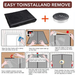 HASTHIP Screen Door Mesh 39.37x82.68 in for Room Partition with Self Sealing Design | Washable Polyester