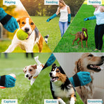HASTHIP® Animal Handling Gloves 23.6'' Long Leather Bite & Scratch Resistant Gauntlet, Heat & Puncture Proof Safety Gloves for Dog Cat Bird Reptile Snake Falcon Welding BBQ Fireplace Use