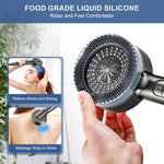 HASTHIP Hand Shower for Bathroom with 1.5m Hose and Silicone Massager Ring | 3 Spray Modes