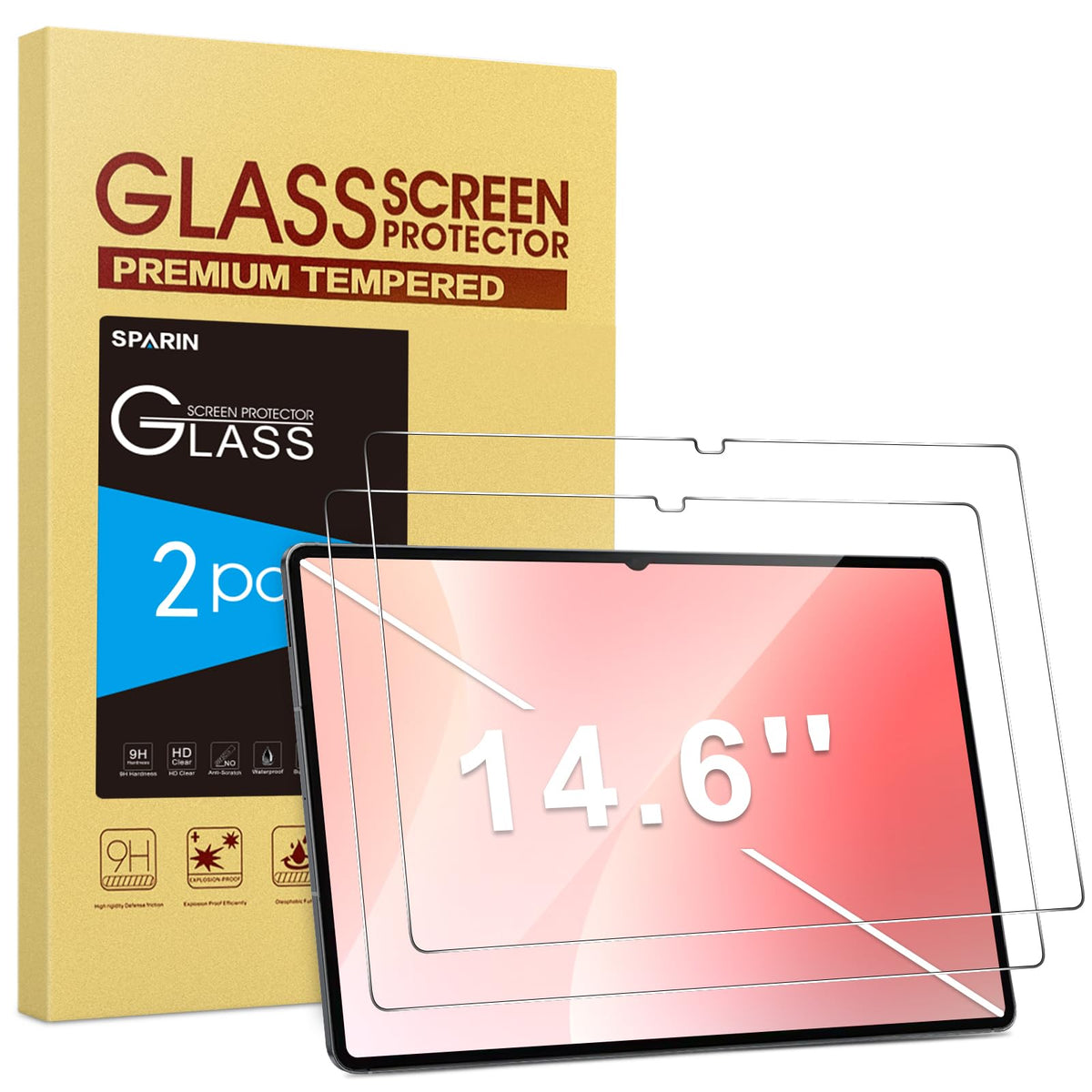 HASTHIP® Protector de Pantalla 2 Unidades para Samsung Galaxy Tab S11, Vidrio Templado 9H, Alta Definición, Antiarañazos, Instalación Fácil, Sin Burbujas, Antihuellas para Tableta