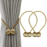 HASTHIP Curtain Tiebacks for Home and Office with Strong Magnetic Clip 16 in Rope | Gold
