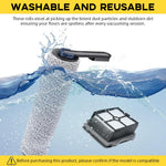 HASTHIP Replacement Brush Roll Set for Tineco S5 S5 Pro with 2 Rolls and 3 HEPA Filters | Soft Microfiber Wet Dry Use