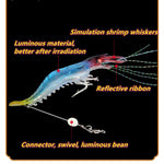 Proberos® 7 PCS Simulated Fishing Lures Soft Bait Swimbaits Slow Sinking Swimming Lures Freshwater and Saltwater,Stable and Tempting (Set 2)