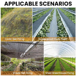 HASTHIP Landscape Staples for Artificial Turf and Weed Barrier Fabric 50 pcs 15cm Plastic U Shape Pins