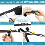 HASTHIP Buckle Strap Set for DIY Luggage and Backpack Repair with 6 Yards Nylon Webbing | Includes Metal D Rings and Quick Side Release Buckles