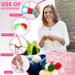 HASTHIP Crochet Kit for Beginners including 107 pcs ergonomic hooks and yarns | unicorn bag