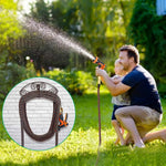 HASTHIP Garden Hose Hanger for Wall Mounting with Cast Iron Hook 33.5x14.5x17.8cm | Rustproof Outdoor Storage